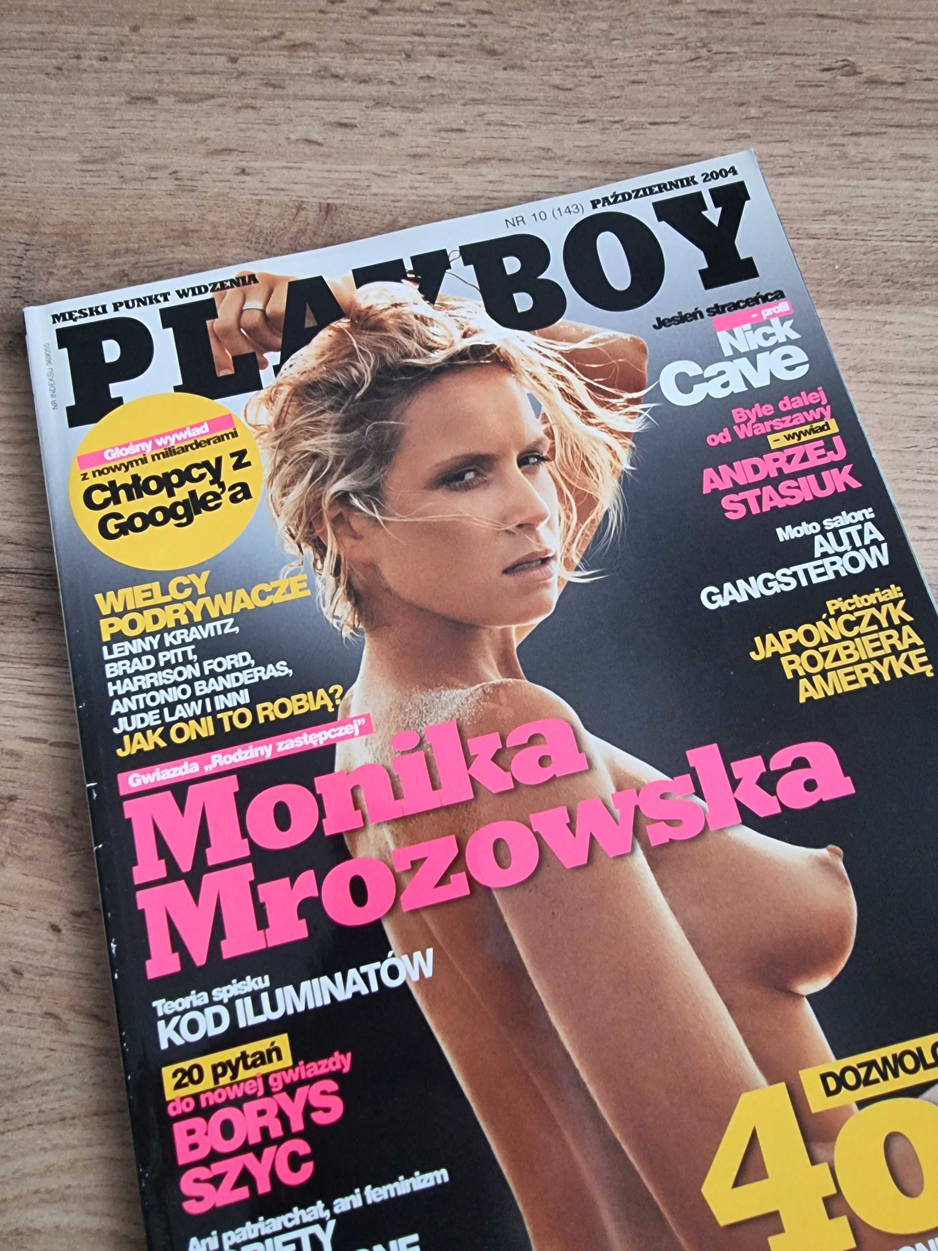 UNIKAT! Playboy 2004 - Monika Mrozowska, Borys Szyc, Andrzej Stasiuk