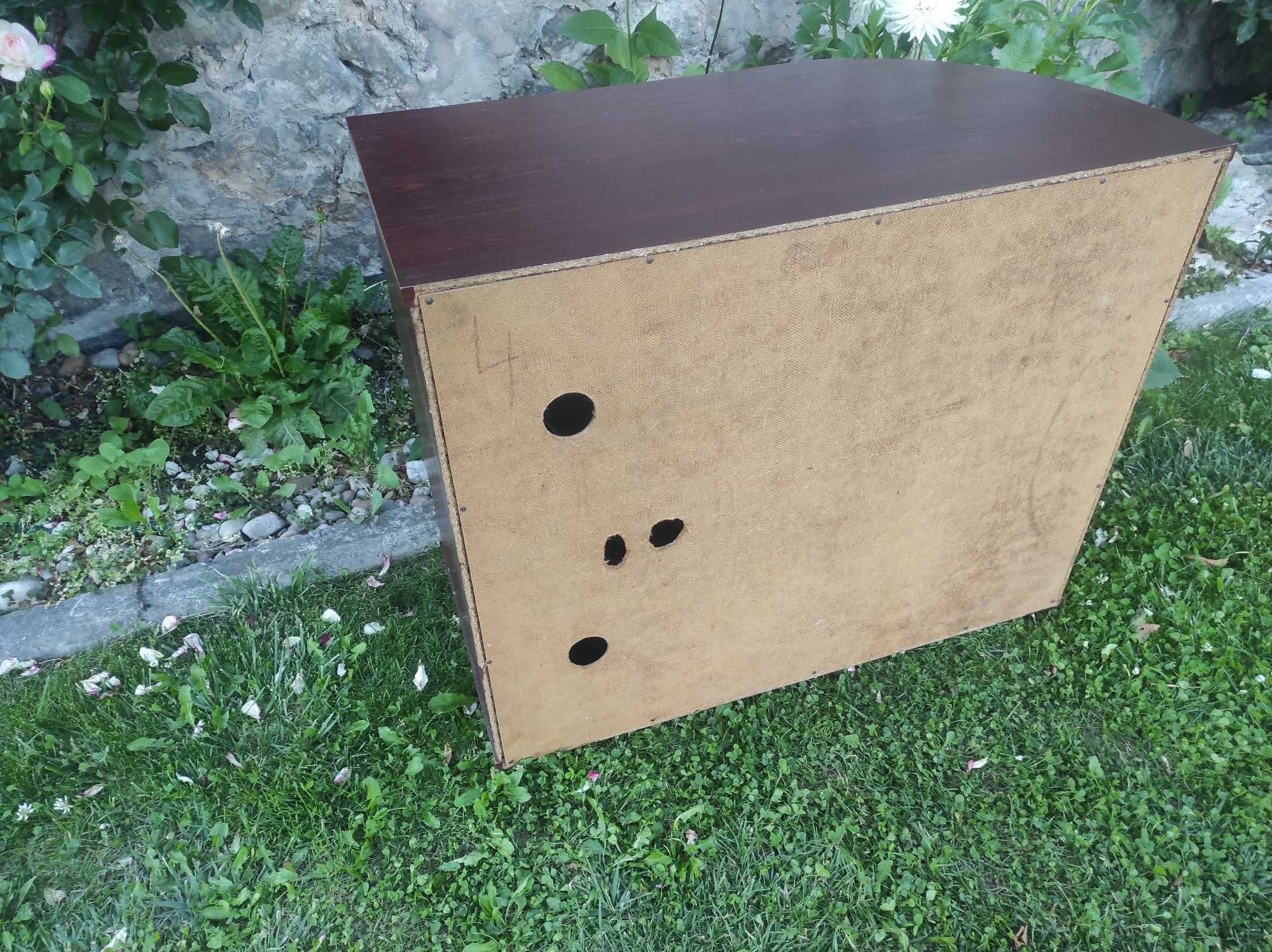 Szafka przeszklona, zaokrąglona RTV półokrągła 80 x 67 cm