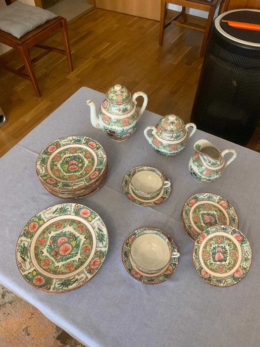 Serviço de Chá / Sobremesa Porcelana Chinesa