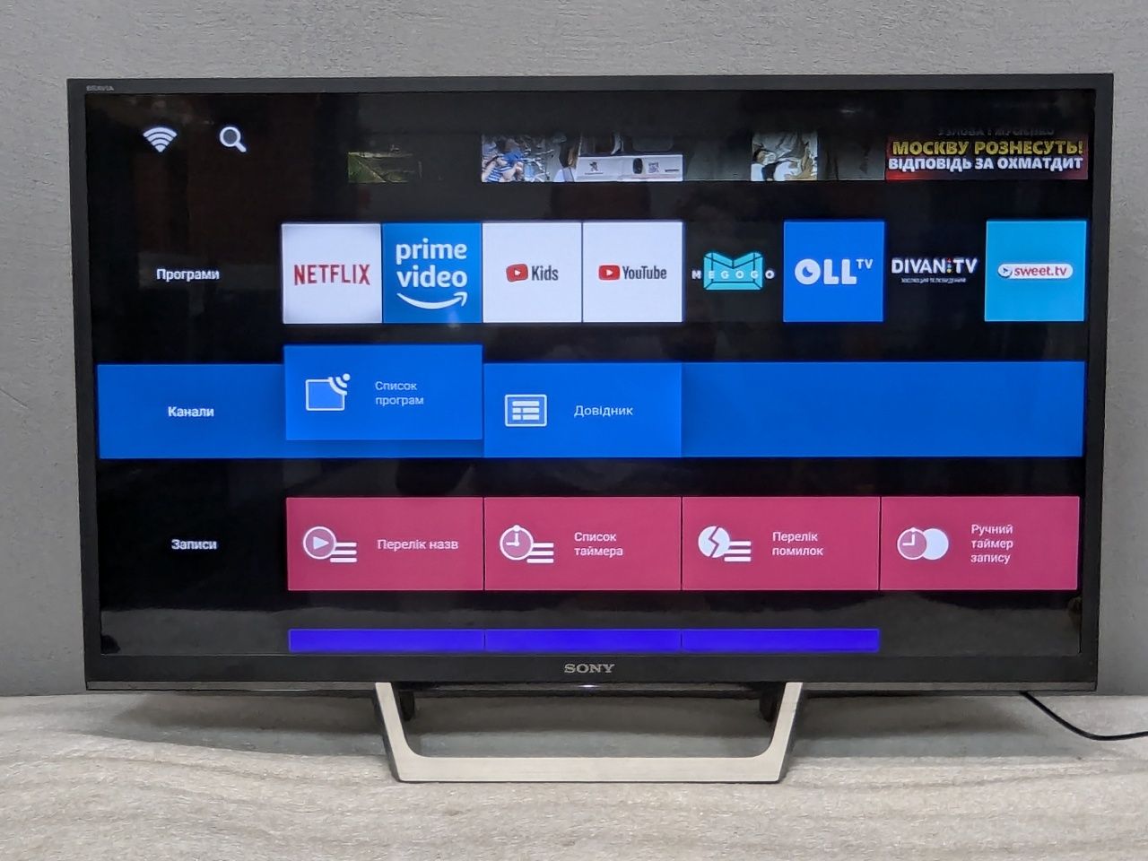 SONY KDL-32WE615  Smart TV Wi-Fi YouTube !!! 2019