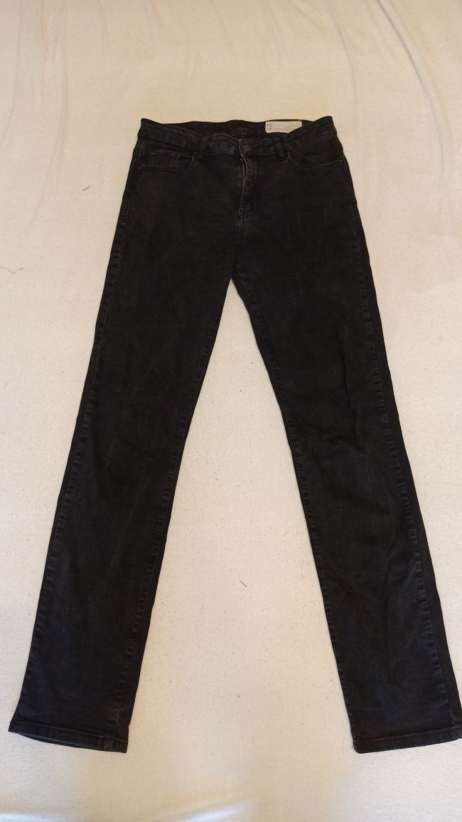 Spodnie Jeans damskie czarne Dżinsy L 32 r.40