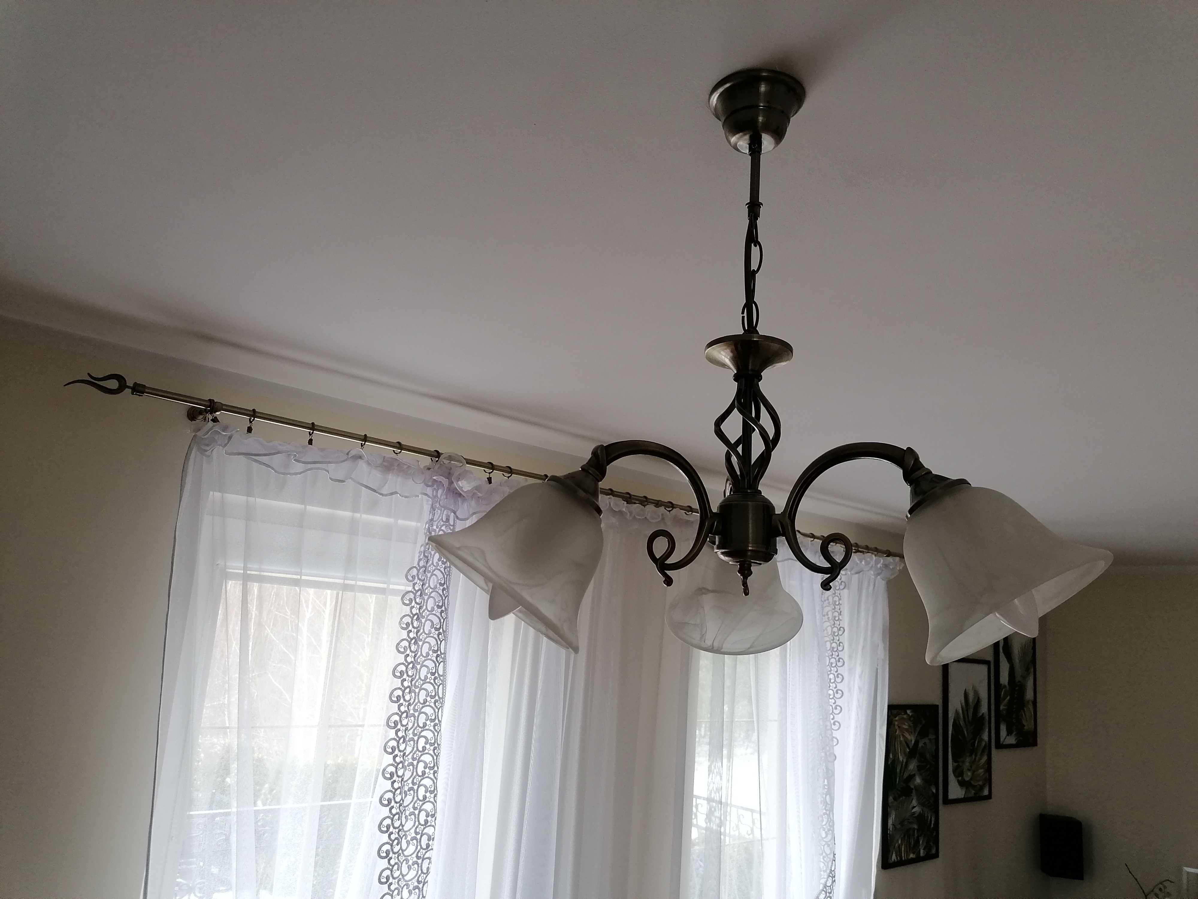 Żyrandol lampa 3 klosze