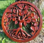 Rzeźba z Drewna DRZEWO Życia, SZCZĘŚCIA Ornament śr. 30cm Rękodzieło