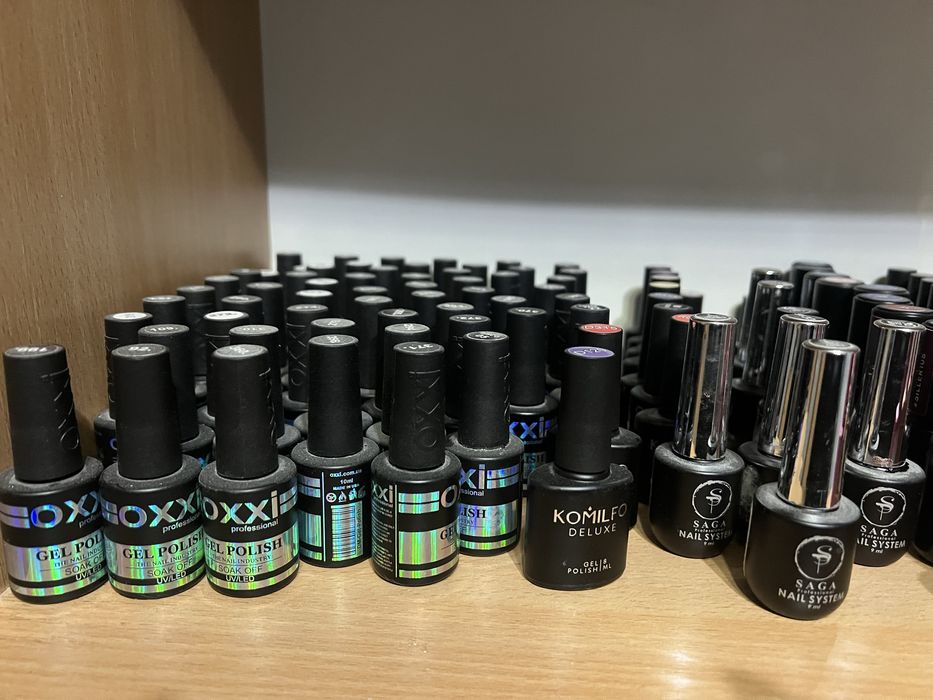 Гель лаки Oxxi, Komilfo, Saga, Siller, Fox