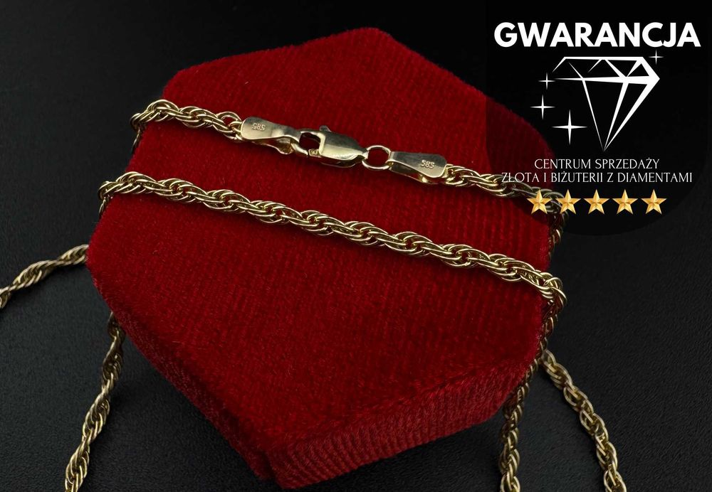 Złoty Łańcuszek Singapur | JAK NOWY | 585 | 6.63g
