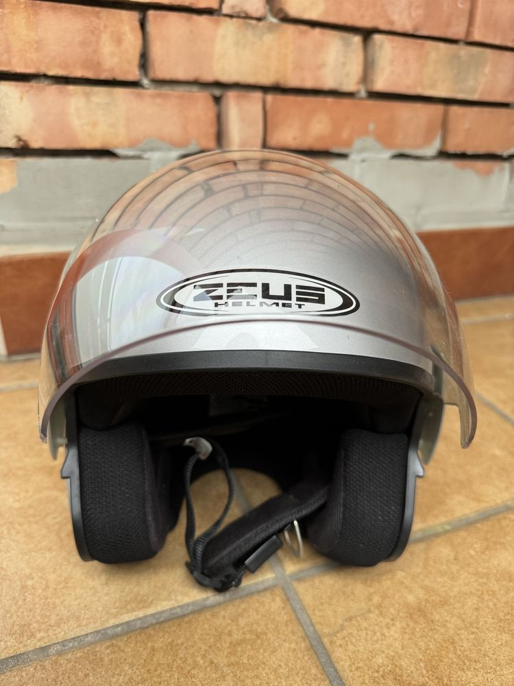 Kask otwarty Zeus Helmet - Rozmiar S - skuterowy motorowy quad