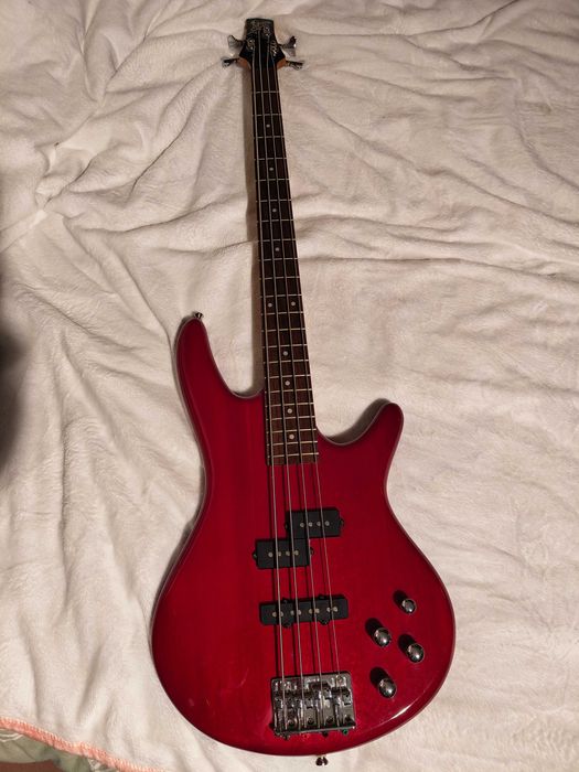 Gitara Basowa Ibanez GSR200 Czerwona + stojak