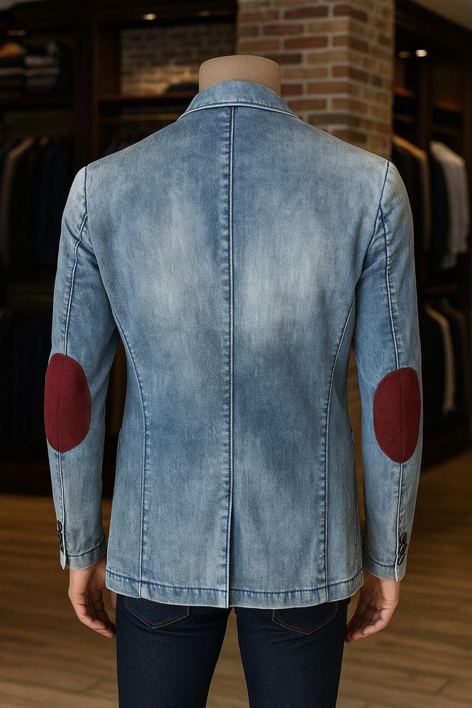 Джинсовий піджак RUF MARK у стилі smart casual.