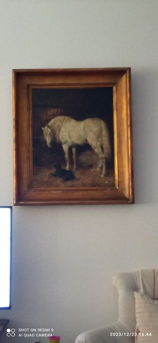 Quadro a óleo de 1800