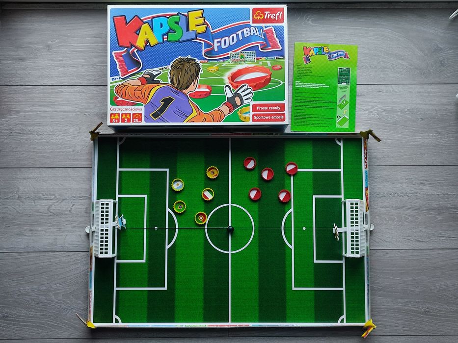 Kapsle trefl football piłka nożna gra planszowa zręcznościowa rodzinna
