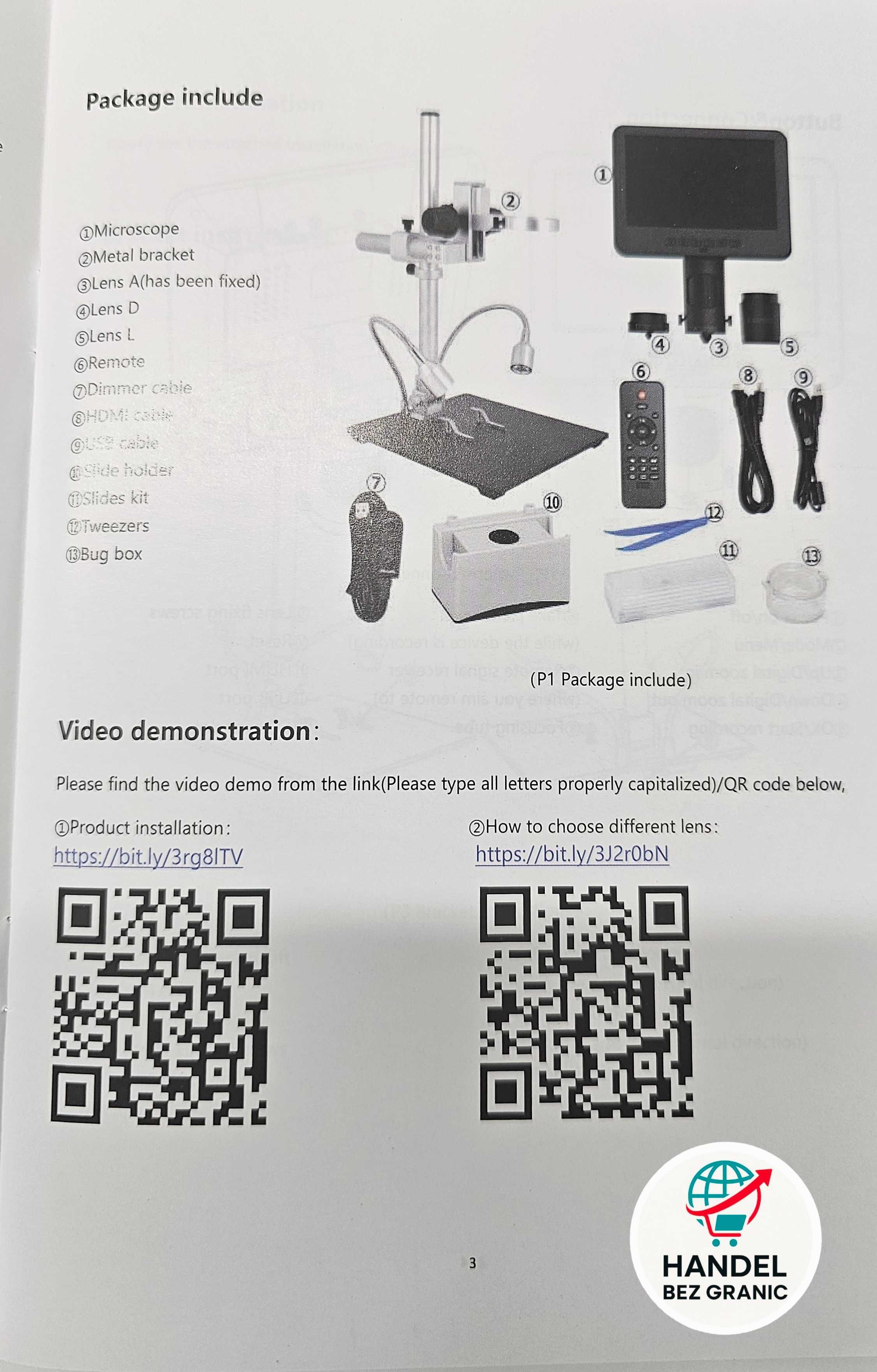 Cyfrowy mikroskop AD246S-M HDMI Andonstar