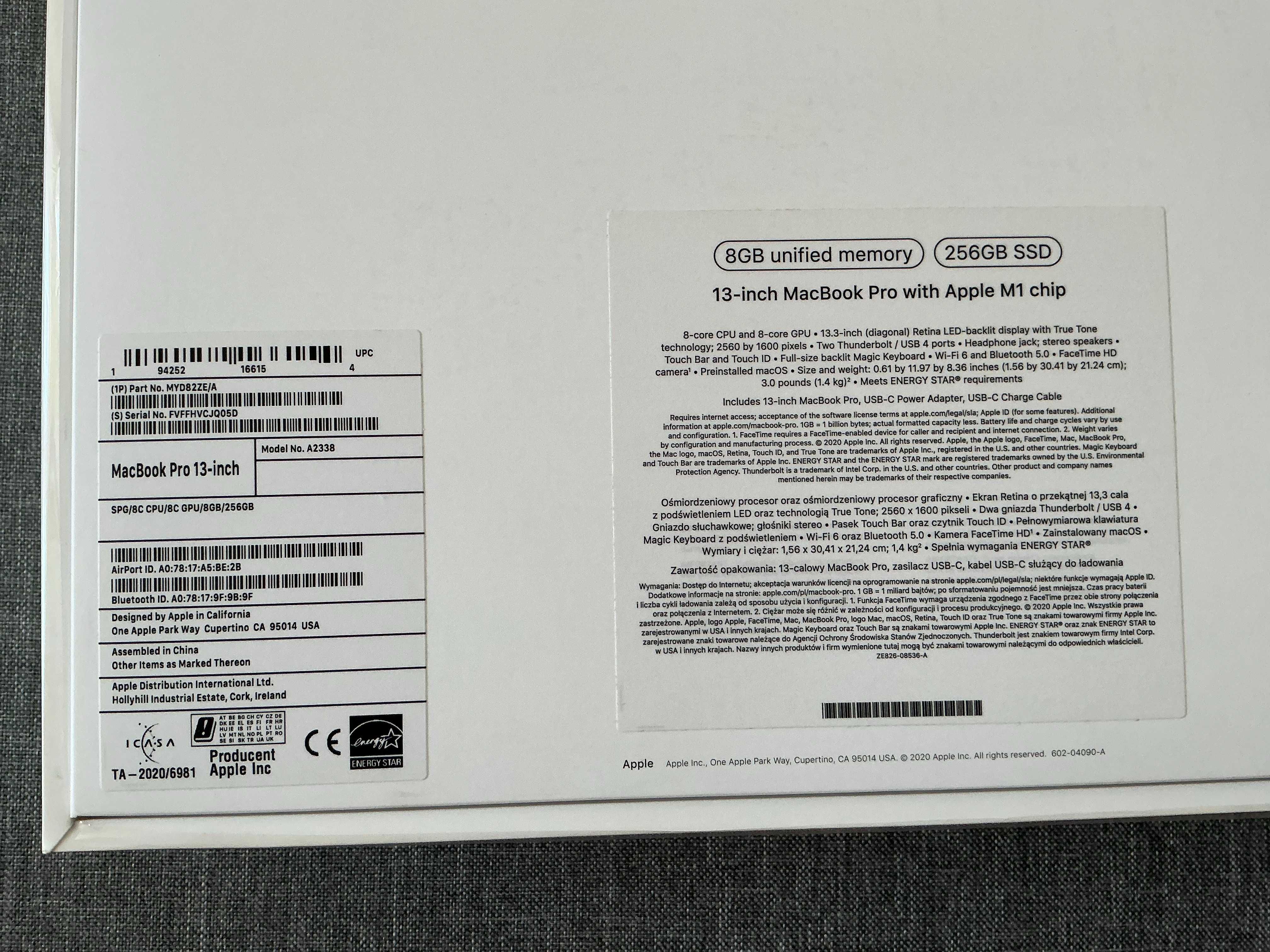 Macbook Pro 13" M1