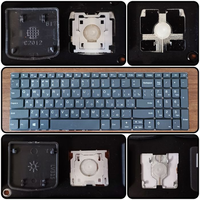 Кнопки, клавіші, механізми Lenovo для клавіатури ноутбука поштучно