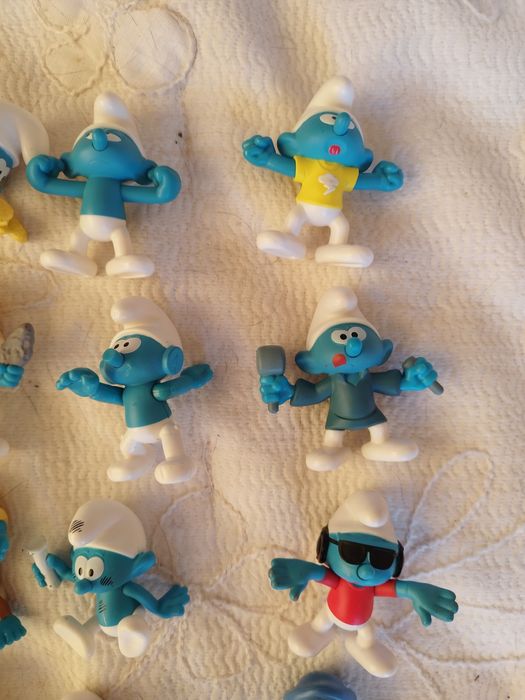 conjunto de 20 Smurfs esmurfes