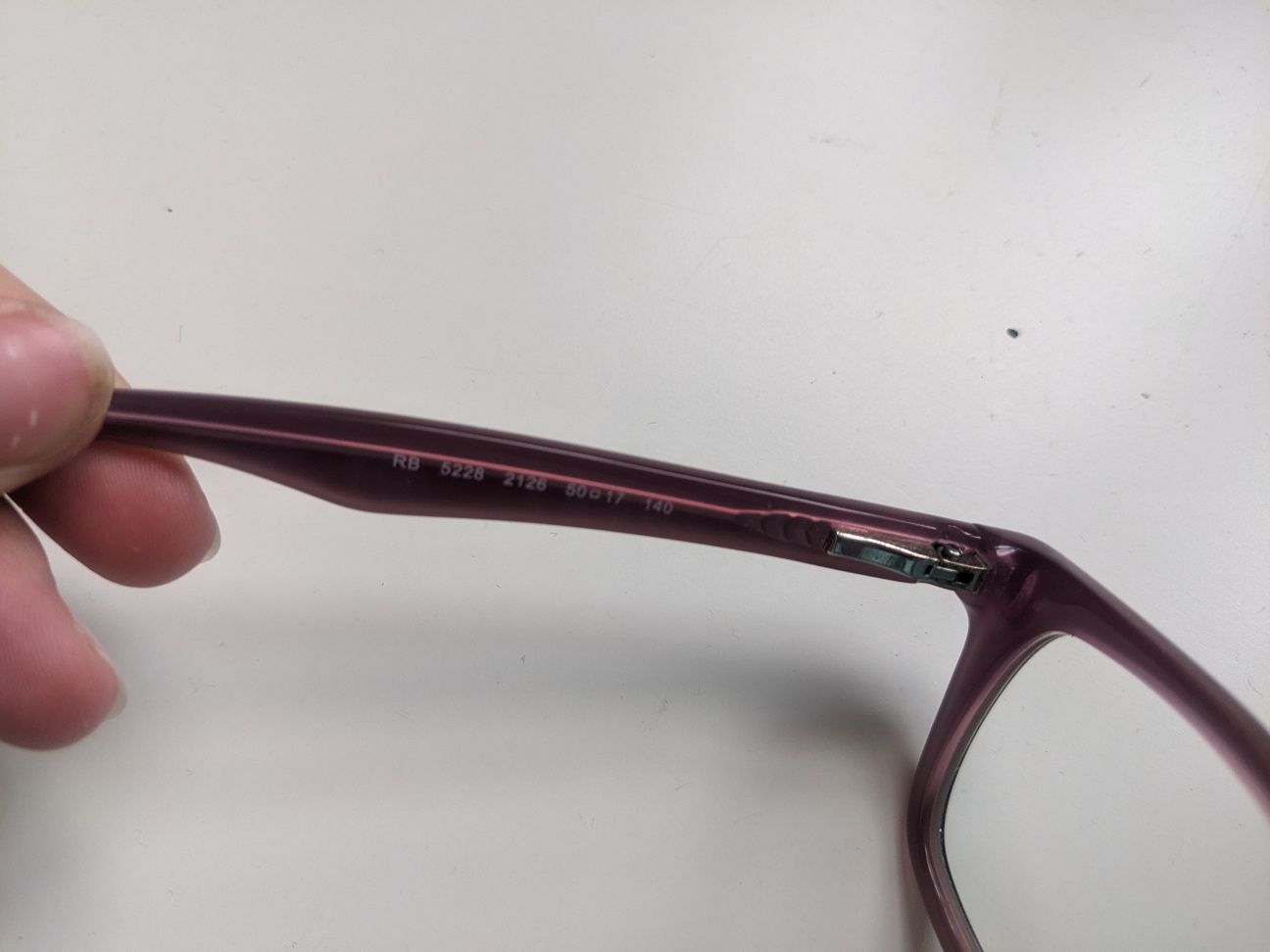 Okulary oprawki rayban -0,5 fioletowe klasyczne