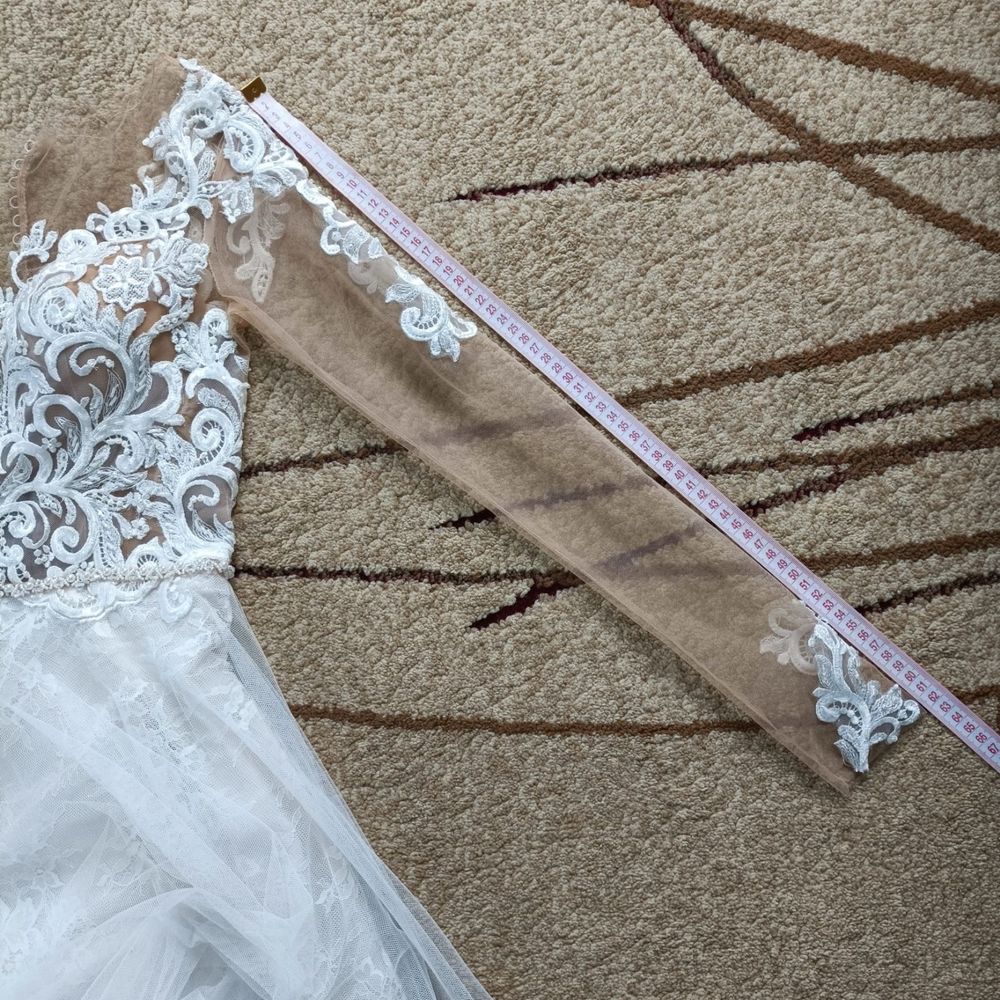 Suknia ślubna w rozmiarze S(może być na XS)