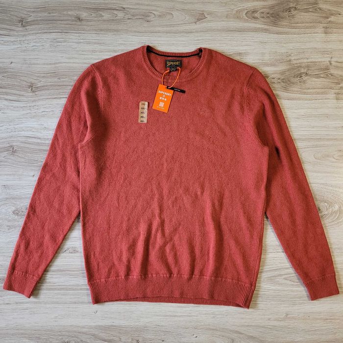 Superdry розмір XL-2XL чоловіча Slim fit кофта светр джампер оранжева