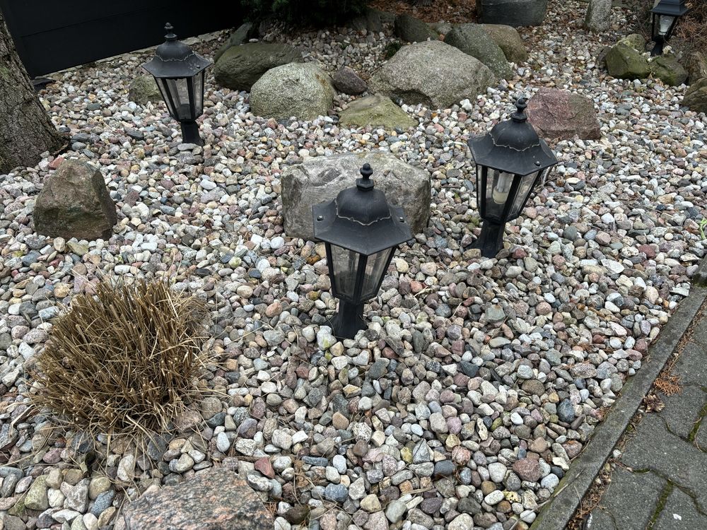 Lampy ogrodowe trzy sztuki