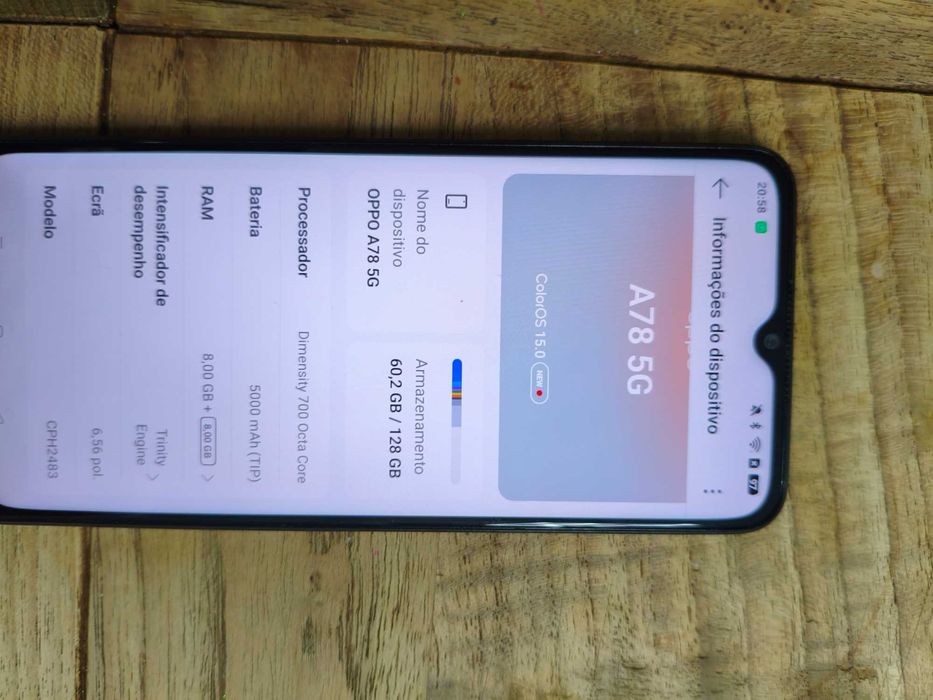 Telemóvel OPPO A78 5G