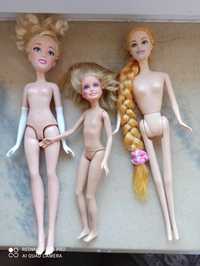 Lalki Barbie Różne 3 sztuki