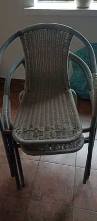 Krzesła ogrodowe 3 szt (cena za wszystkie)