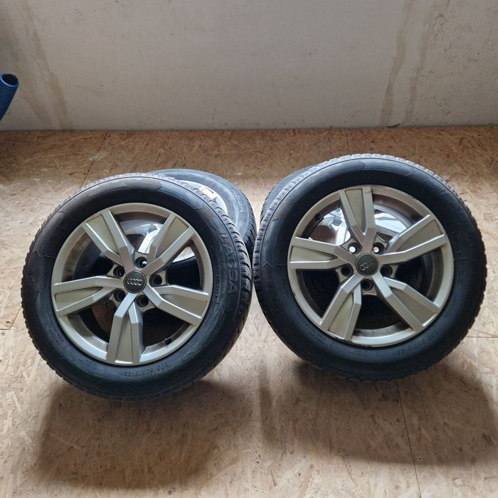 Felgi aluminiowe Audi a4 16 cali + opony zimowe