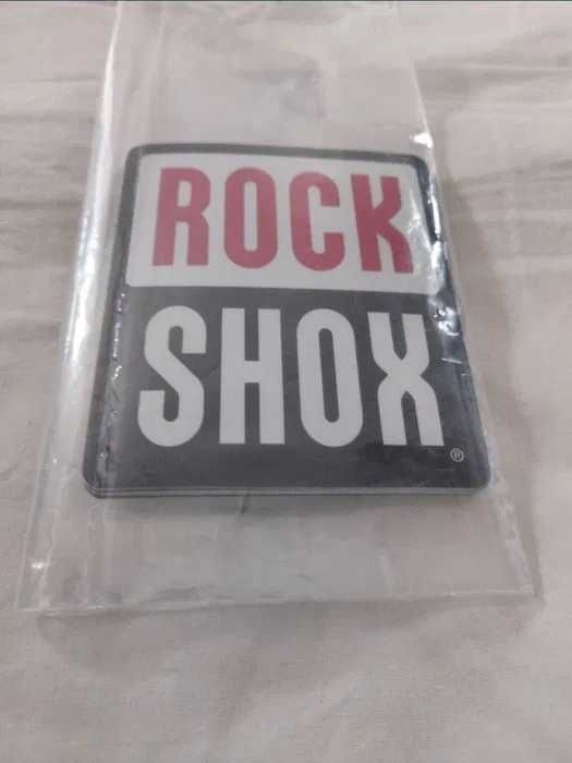 Duża naklejka na amortyzator ochronna Rock Shox rowerowa topowa marka