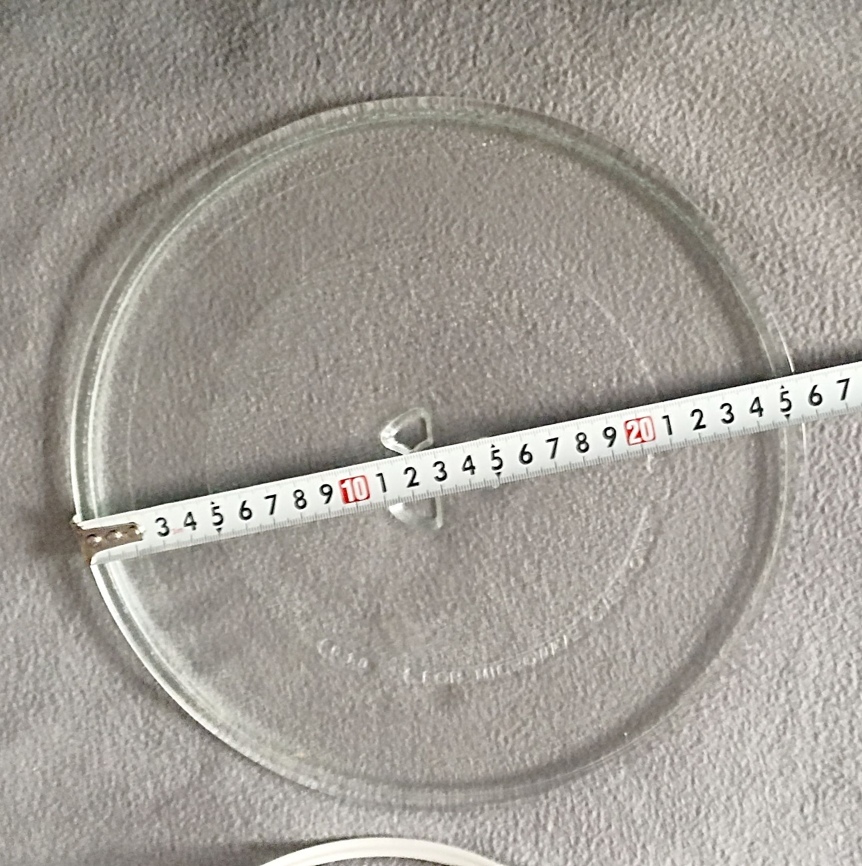 Talerz do mikrofalówki z wózkiem  25,5 cm .