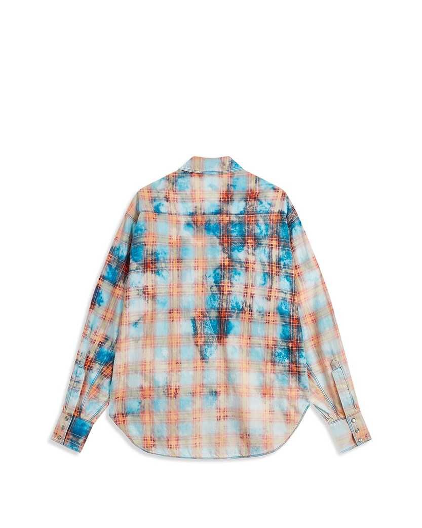 Сорочка Open YY Faded Check Pocket Shirt Blue