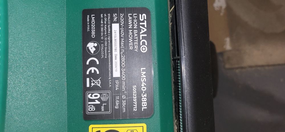 Kosiarka Akumulatorowa Firmy STALCO