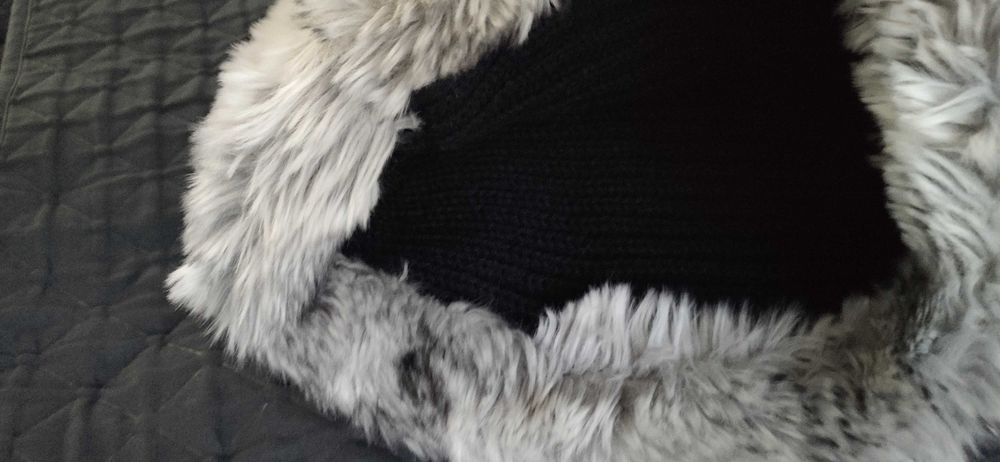 Komin szalik futro bardzo ciepły i miękki *Reserved, Mohito*