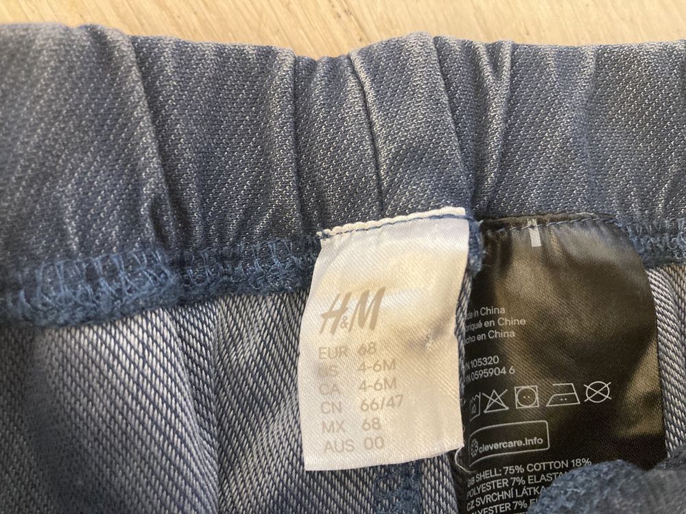Spodnie joggery joggersy hm H&M 68