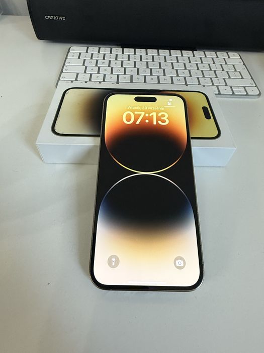 iPhone 14 Pro Max 1TB Gold Idealny Bateria 94% od nowości