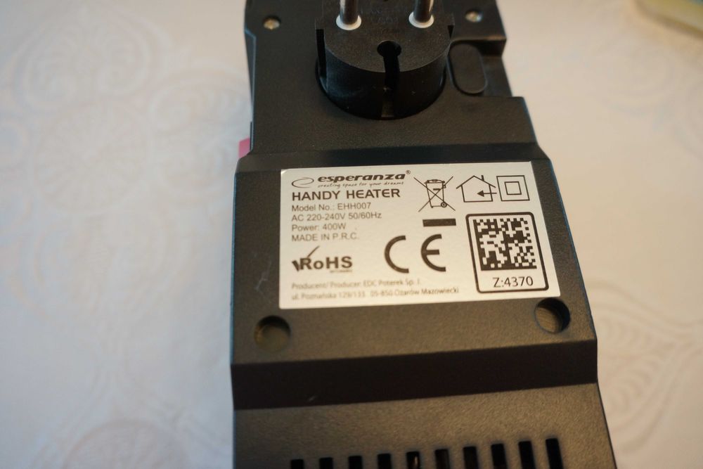 Grzejnik elektryczny Esperanza moc 400 W