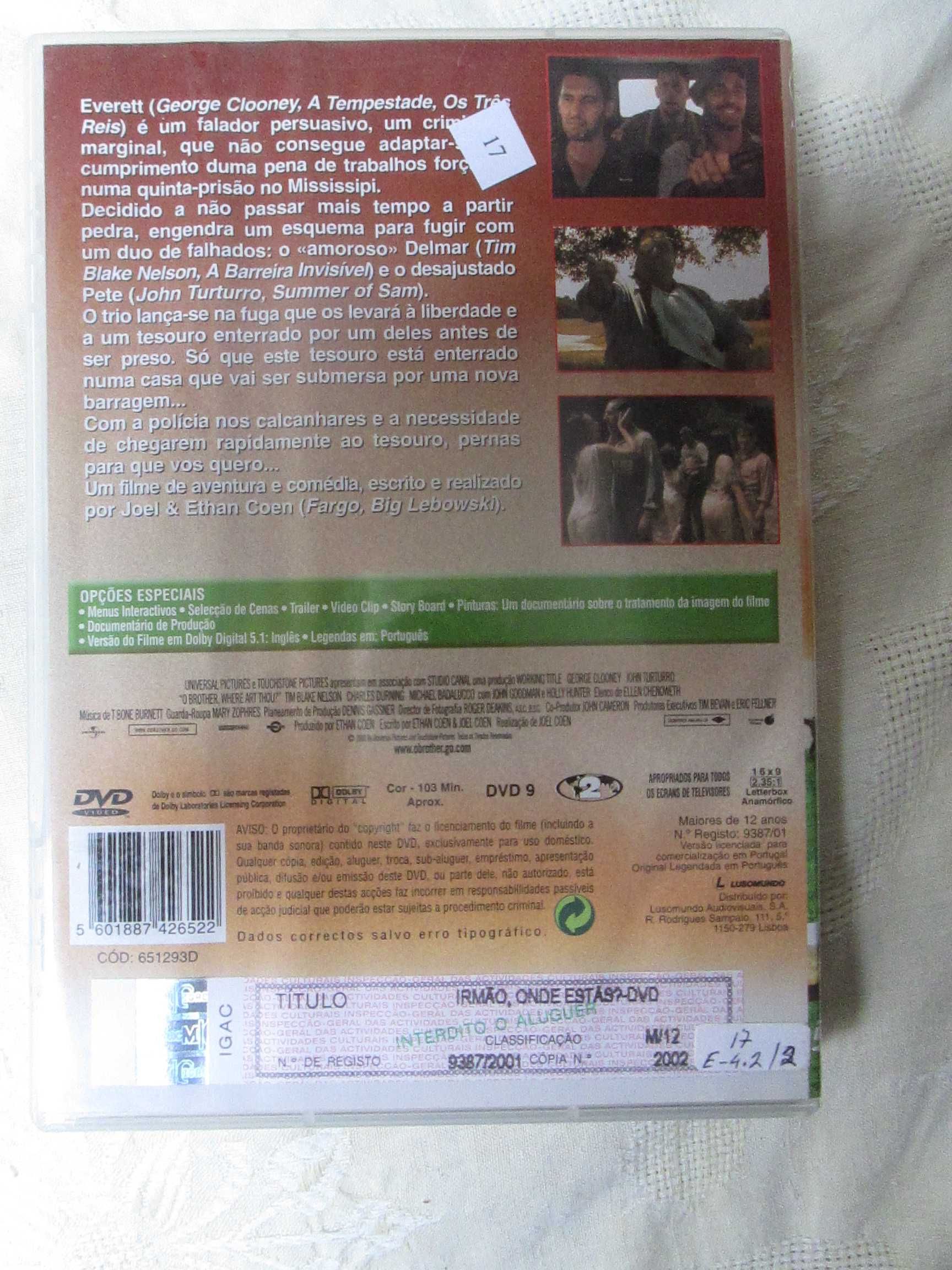DVD - Irmão Onde Estás?, de Joel Coen e Ethan Coen