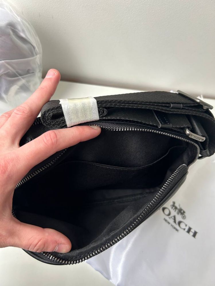 Мужская сумка coach ОРИГІНАЛ через плече