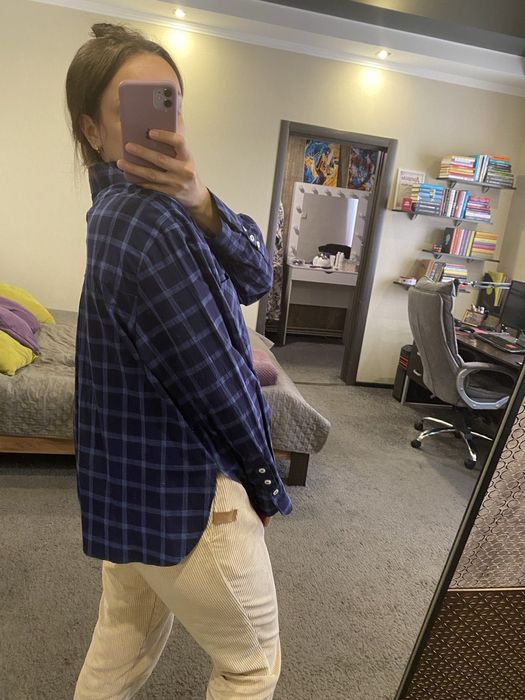 Сорочка картата Зара Zara в клітинку