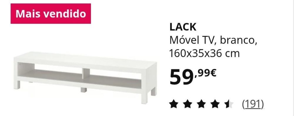 Movel de tv como novo