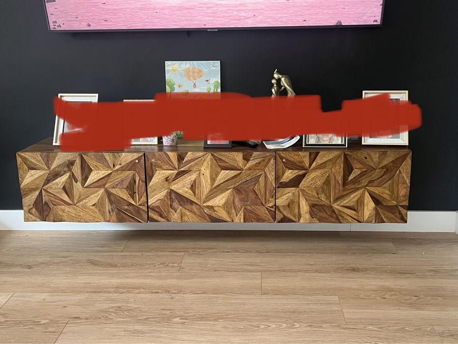 Drewniana szafka z drewna shazam 160/35