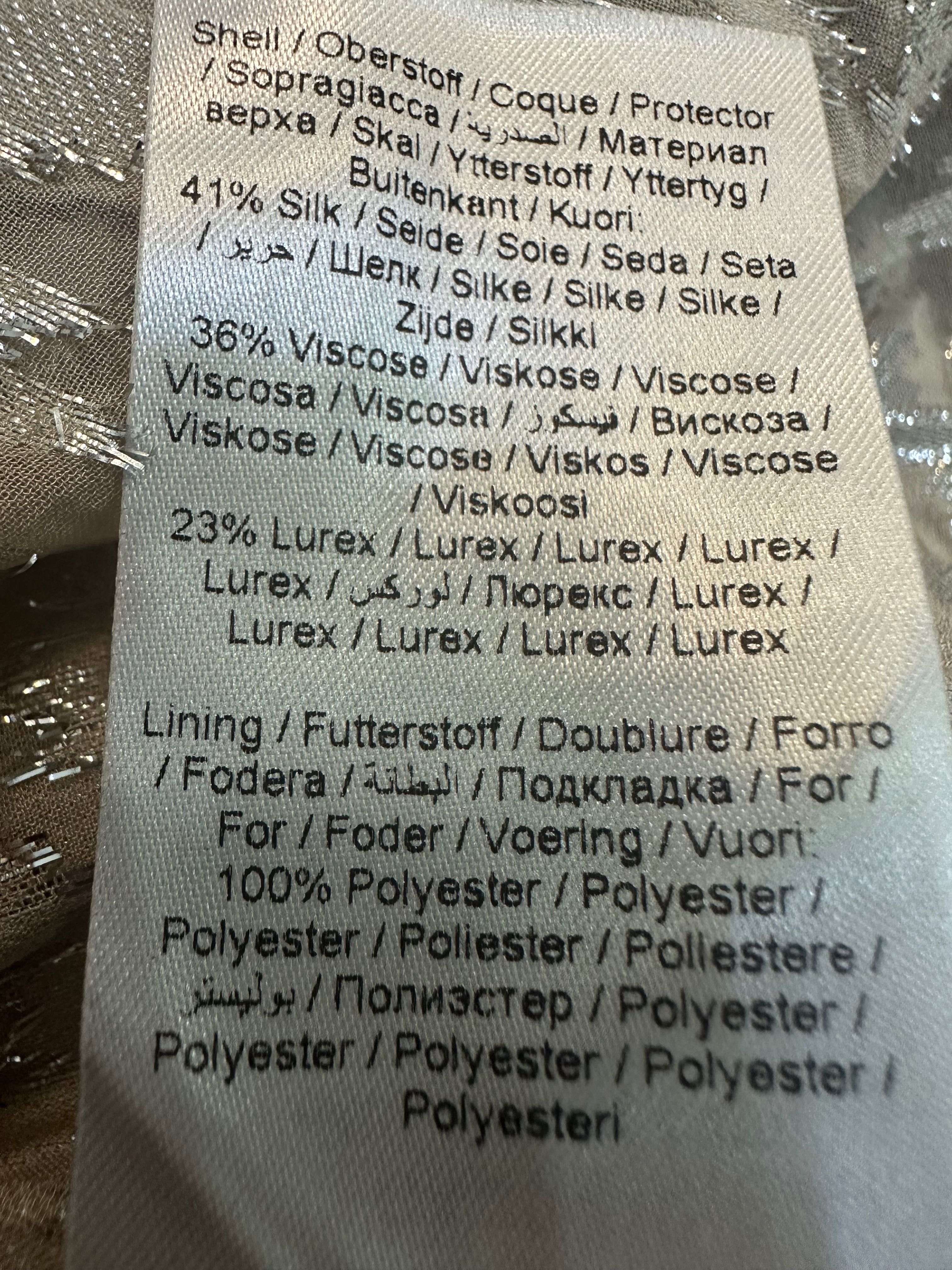 bluzka jedwabna silk inwear s 36 sylwester