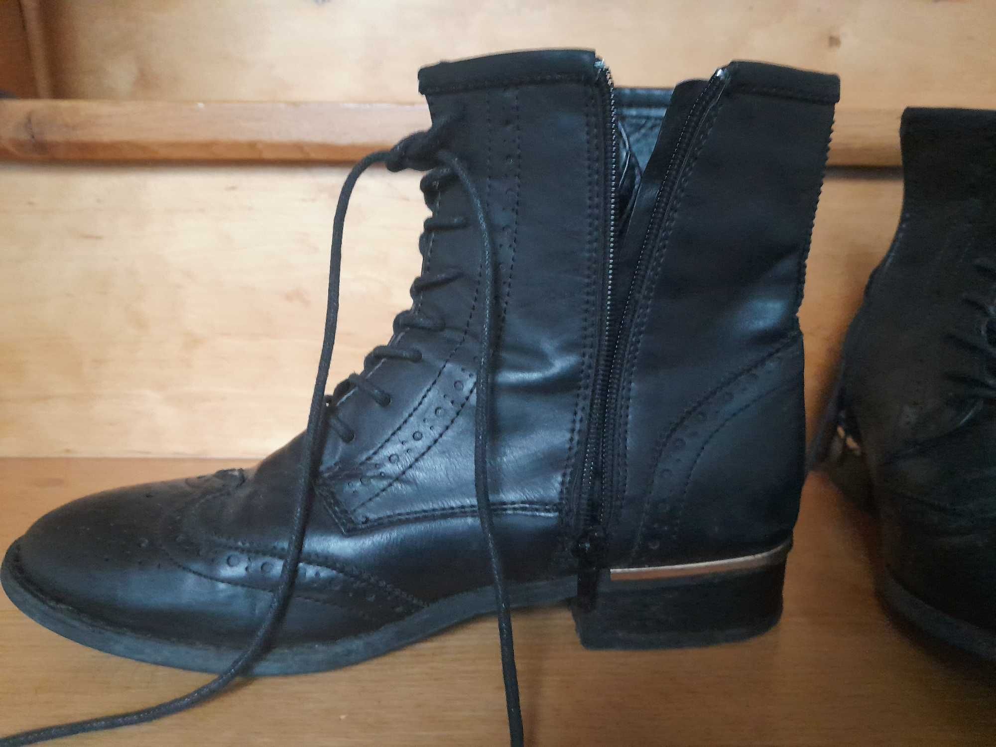 buty trzewiki zamek+ sznurówki Atmosphere , wkładka 26cm