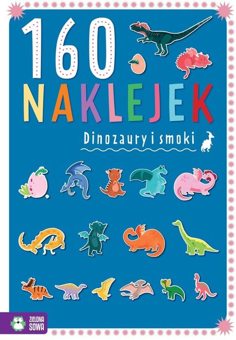 160 Naklejek Dinozaury I Smoki .