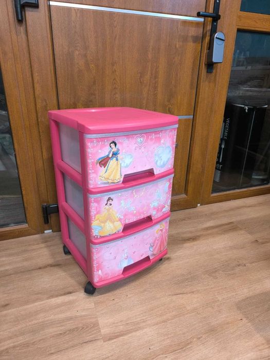 Bloco de Gavetas Princesas Disney C/rodas