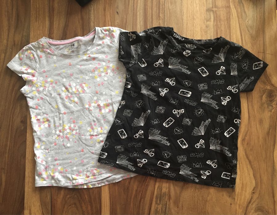 Zestaw koszulek z krótkim rękawem t-shirt Reserved, H&M rozmiar 134