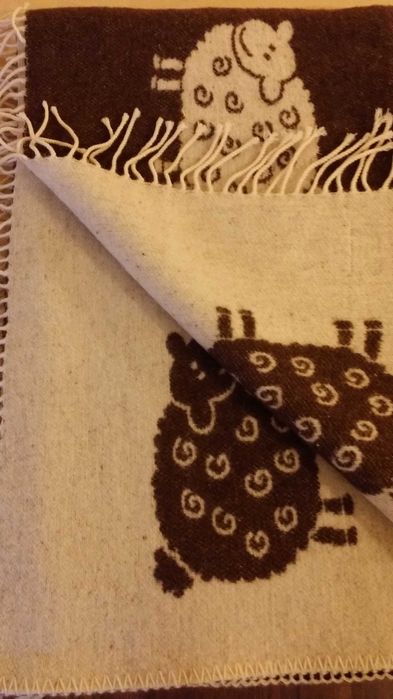 Manta 100% pura lã virgem -  Ovelhas