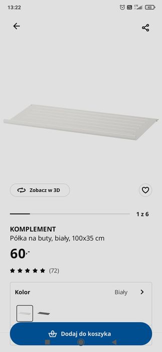 Półka na buty IKEA