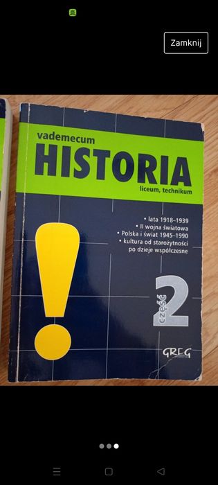 Vademecum Historia liceum i technikum 2 części