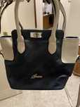 Mala torebka crossbody Guess niebiesko biala