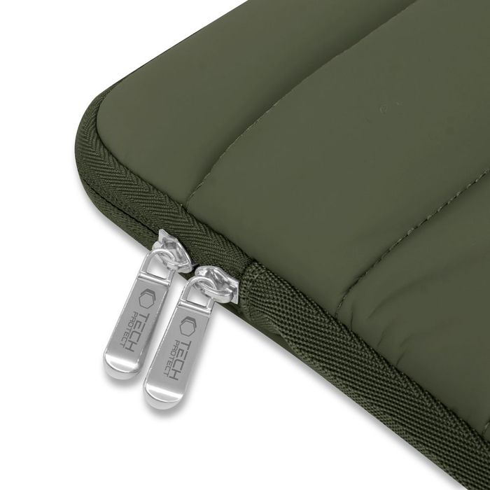 Etui TECH-PROTECT Fluffy DO Laptopa 13-14" Miękka Ochrona Zielone