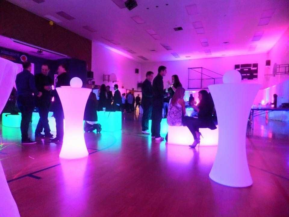 Mobiliario led iluminação eventos